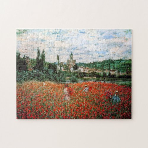 Monet Field of Red Poppies Puzzle