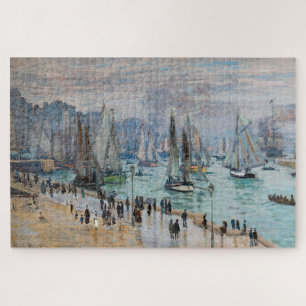 Monet - Fishing Boats Leaving the Harbor, Le Havre Jigsaw Puzzle