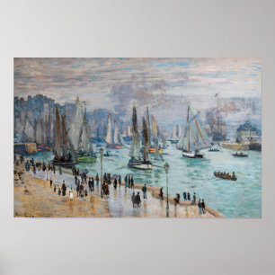 Monet - Fishing Boats Leaving the Harbor, Le Havre Poster