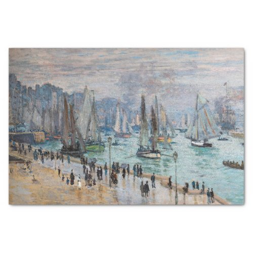 Monet _ Fishing Boats Leaving the Harbor Le Havre Tissue Paper