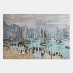 Monet - Fishing Boats Leaving the Harbor, Le Havre Wrapping Paper Sheets