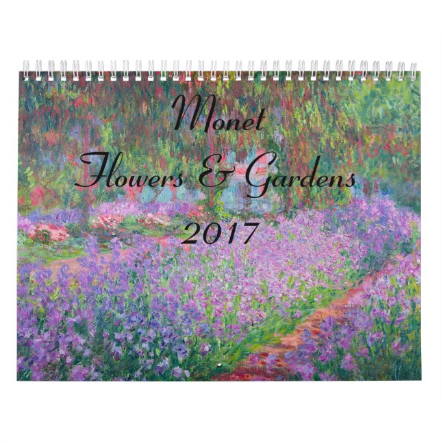 Monet Flower and Gardens 2017 Calendar (Cover)