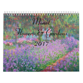 Monet Flower and Gardens 2017 Calendar