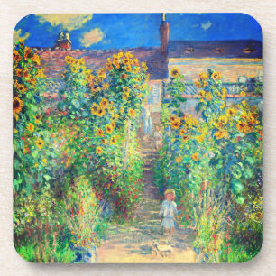 Monet Flower Garden Beverage Coaster