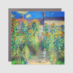 Monet Flower Garden Car Magnet