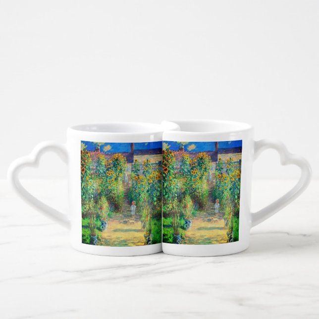 Monet Flower Garden Coffee Mug Set (Front Nesting)