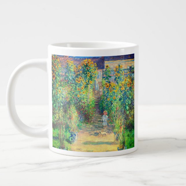 Monet Flower Garden Giant Coffee Mug (Left)