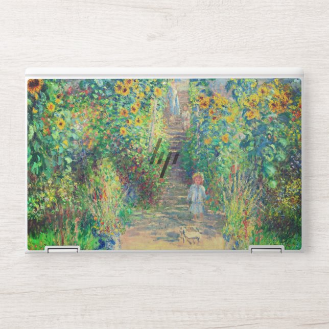 Monet Flower Garden HP Laptop Skin (Front)