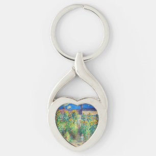 Monet Flower Garden Keychain