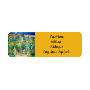 Monet Flower Garden Label