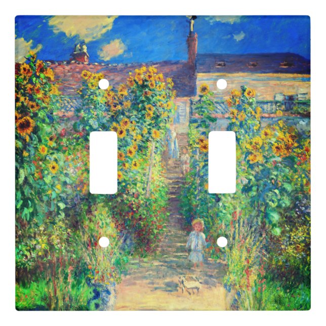 Monet Flower Garden Light Switch Cover (Front)