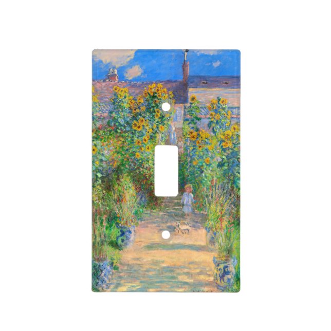 Monet Flower Garden Light Switch Cover (Front)