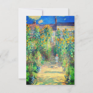 Monet Flower Garden RSVP Card