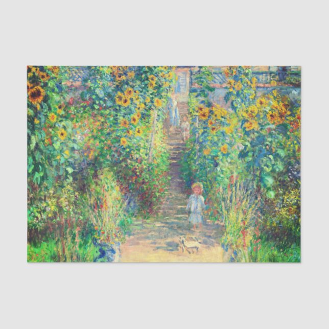 Monet Flower Garden Tissue Paper (Front)