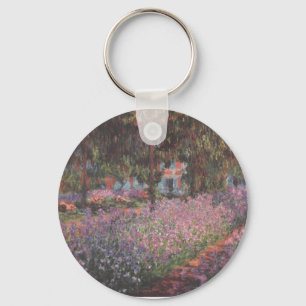 Monet flowers Artist Garden Giverny vines art Keychain