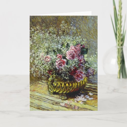 Monet _ Flowers in a Pot Holiday Card