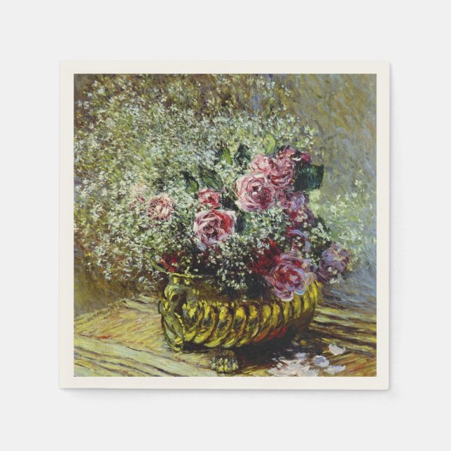 Monet - Flowers in a Pot Napkins (Front)