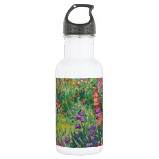 monet flowers vintage the-iris-garden-at-giverny water bottle