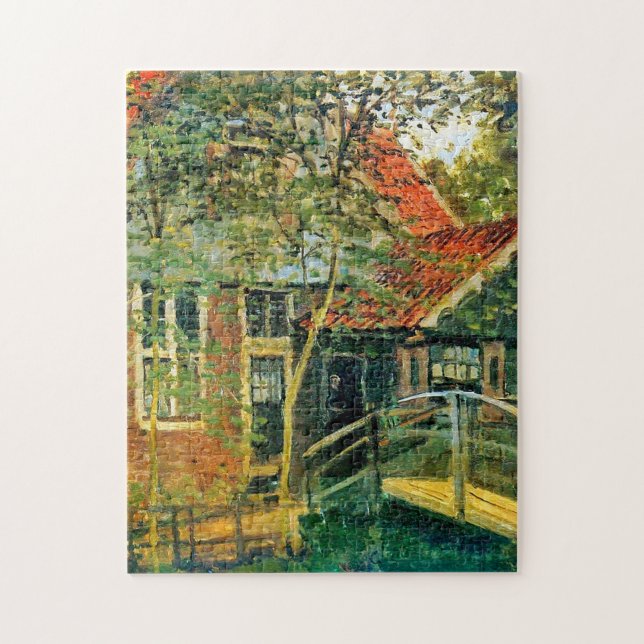 Monet France Impressionist People Little Bridge Jigsaw Puzzle (Vertical)