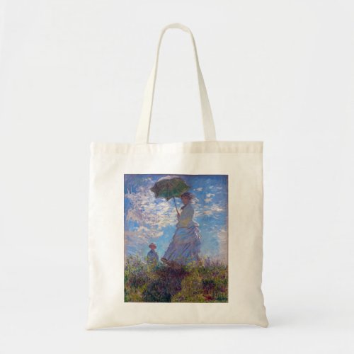 Monet France Impressionist People Woman with a Par Tote Bag