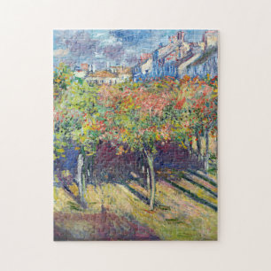Monet France Les Tilleuls a Poissy Impressionist Jigsaw Puzzle