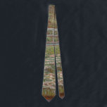 Monet French Japanese Bridge Art Tie<br><div class="desc">Monet Masterpiece painting - This impressionist painting of the Japanese Bridge in Giverney France is by famous artist Claude Monet,  painted in 1899. It shows a japanese footbridge over a water lily pond.</div>