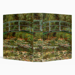 Monet French Japanese Bridge Giverney 3 Ring Binder