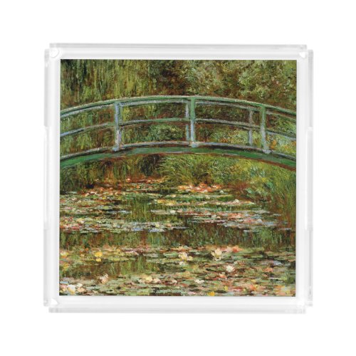 Monet French Japanese Bridge Giverney Acrylic Tray