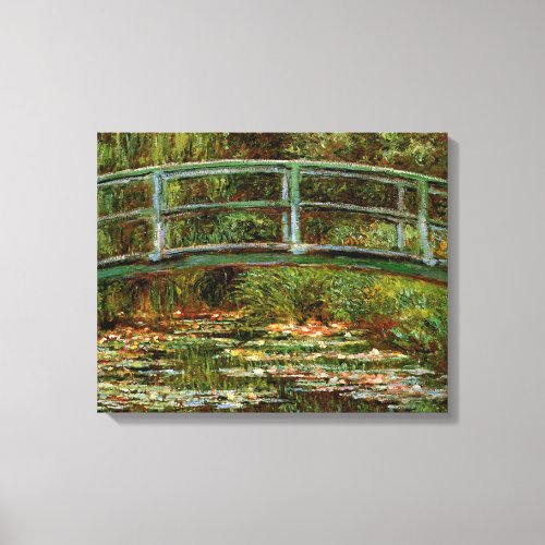 Monet French Japanese Bridge Giverney Canvas Print