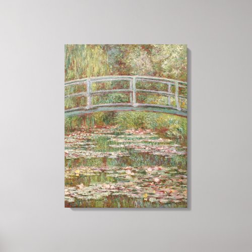 Monet French Japanese Bridge Giverney Canvas Print