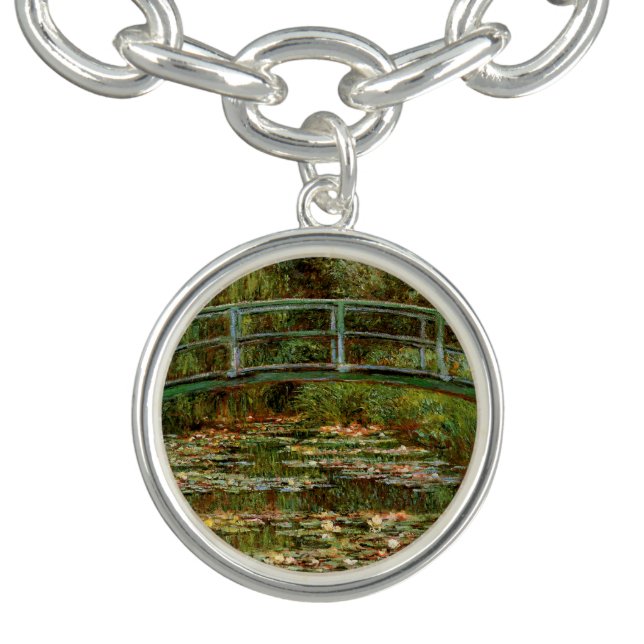 Monet French Japanese Bridge Giverney Charm Bracelet (Design)