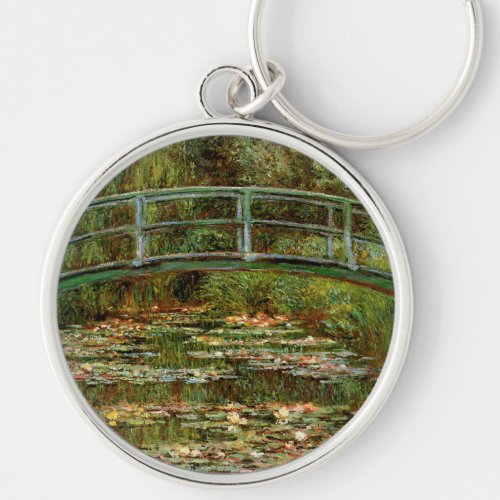 Monet French Japanese Bridge Giverney Keychain