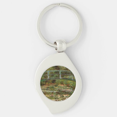 Monet French Japanese Bridge Giverney Keychain