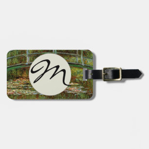 Monet French Japanese Bridge Giverney Luggage Tag