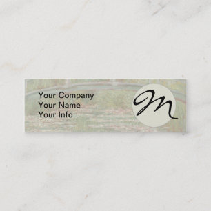 Monet French Japanese Bridge Giverney Mini Business Card