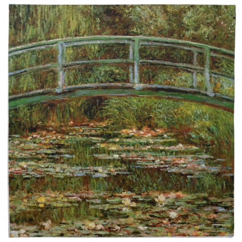 Monet French Japanese Bridge Giverney Napkin