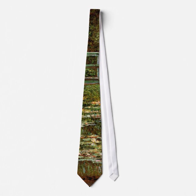 Monet French Japanese Bridge Giverney Neck Tie (Front)