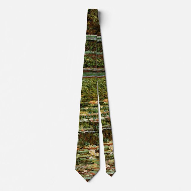 Monet French Japanese Bridge Giverney Neck Tie (Front)