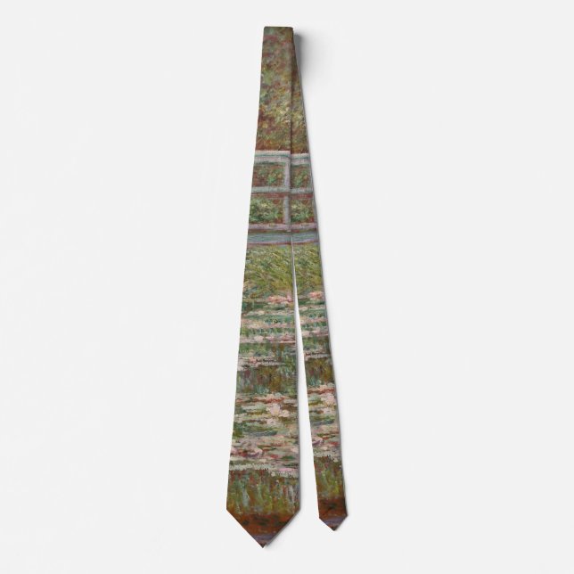 Monet French Japanese Bridge Giverney Neck Tie (Front)