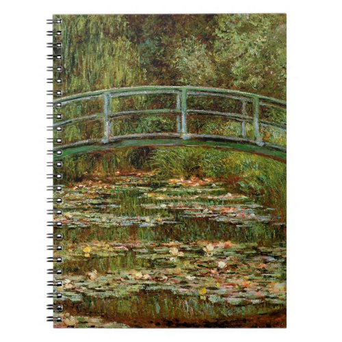 Monet French Japanese Bridge Giverney Notebook