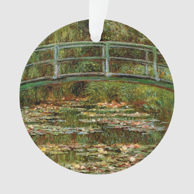 Monet French Japanese Bridge Giverney Ornament (Front)