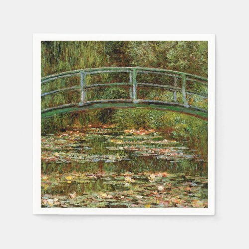 Monet French Japanese Bridge Giverney Paper Napkins