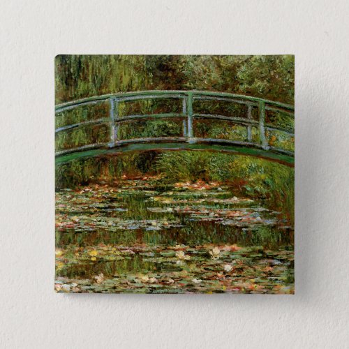 Monet French Japanese Bridge Giverney Pinback Button