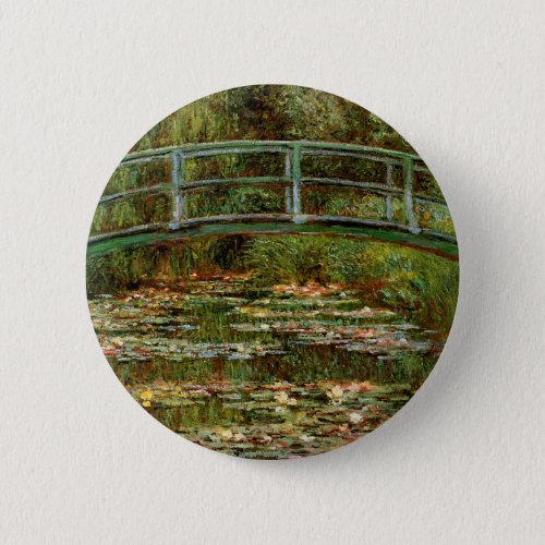 Monet French Japanese Bridge Giverney Pinback Button