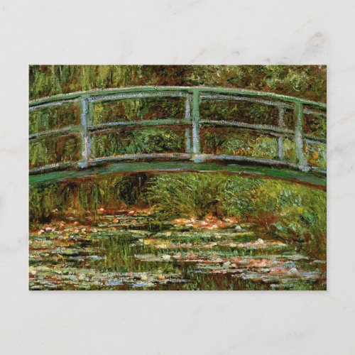 Monet French Japanese Bridge Giverney Postcard