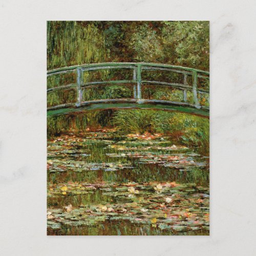 Monet French Japanese Bridge Giverney Postcard