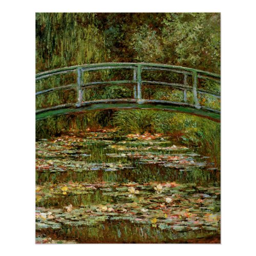 Monet French Japanese Bridge Giverney Poster