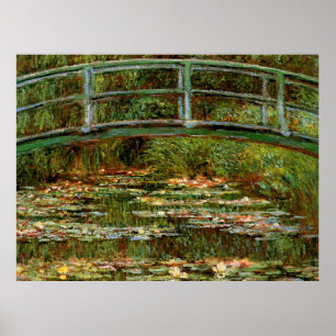 Monet French Japanese Bridge Giverney Poster