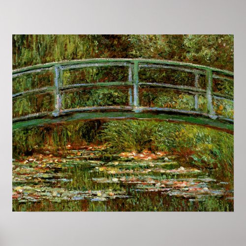 Monet French Japanese Bridge Giverney Poster