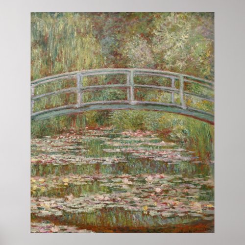 Monet French Japanese Bridge Giverney Poster